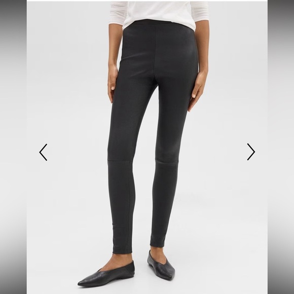 Theory Bristol Black High-Waist Legging in Leather 0 - Picture 13 of 13